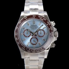 SA급 로렉스 남성용 코스모그래프 데이토나 플래티넘 m126506-0002 세라믹 베젤 40mm 크로노그래프 7750 오토매틱 무브먼트 바게트 아이스 블루 다이얼 rol5321 xx