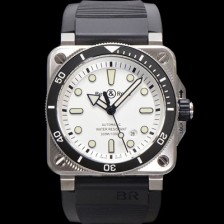 SA급 벨엔로즈 남성용 인스트루먼트03 BR03A-D-WH-STSRB 오토매틱 9015타입 42mm 우레탄줄 화이트 다이얼 bel4112 xx