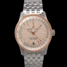 SA급 브라이틀링 남성용 네비타이머 U17325211G1A1 크로노그래프 오토매틱 2824타입 38mm 메탈줄 화이트 다이얼 bre6027 xx