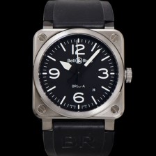 SA급 벨엔로즈 남성용 인스트루먼트03 BR03A-D-BL-STSRB 오토매틱 9015타입 42mm 우레탄줄 블랙 다이얼 bel4113 xx