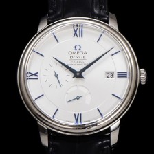 SA급 오메가 남성용 드빌 424.53.40.21.04.001 프레스티지 코-액시얼 39.5mm 오토매틱 Cal.2627 타입 화이트 다이얼 omg0173 xx