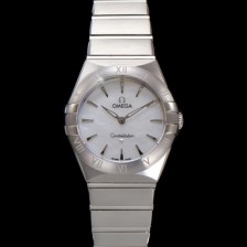 SA급 오메가 여성용 컨스틀레이션 131.10.28.60.05.001 쿼츠 무브먼트 28mm 화이트 자개 다이얼 omg0143 xx