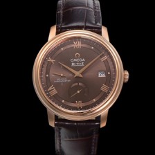 SA급 오메가 남성용 드빌 424.23.40.21.13.001 프레스티지 코-액시얼 39.5mm  18K 로즈골드 오토매틱 Cal.2627 타입 빈티지 브라운 다이얼 omg0174 xx