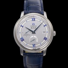 SA급 오메가 남성용 드빌 424.13.40.21.02.003 프레스티지 코-액시얼 39.5mm 오토매틱 Cal.2627 타입 빈티지 실버 다이얼 omg0165 xx