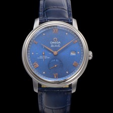 SA급 오메가 남성용 드빌 424.13.40.21.03.003 프레스티지 코-액시얼 39.5mm 오토매틱 Cal.2627 타입 블루 선버스트 다이얼 omg0170 xx