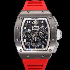 SA급 리차드밀레 남성용 RM11-FM 티타늄 케이스/스텐레스 스틸 베젤 크로노그래프 50mm 오토매틱 무브먼트 스켈레톤 다이얼 ric0250 xx