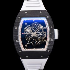 SA급 리차드밀레 남성용 RM055 NTPT 카본 케이스 50mm 스켈레톤 다이얼 기계식 수동형 무브먼트 ric0260 xx