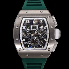 SA급 리차드밀레 남성용 RM11-FM 티타늄 케이스/스텐레스 스틸 베젤 크로노그래프 50mm 오토매틱 무브먼트 스켈레톤 다이얼 ric0251 xx