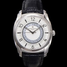 SA급 바쉐론 콘스탄틴 남성용 케드릴셀프 와인딩 4500S/000A-B195 41mm 오토매틱 Cal. 5100/1 타입 화이트 다이얼 vac1156 xx