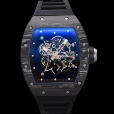 SA급 리차드밀레 남성용 RM055 NTPT 카본 케이스 50mm 스켈레톤 다이얼 기계식 수동형 무브먼트 ric0265 xx