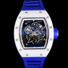 SA급 리차드밀레 남성용 RM055 부바왓슨 세라믹 50mm 기계식 수동형 무브먼트 스켈레톤 다이얼 ric0310 xx