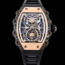 SA급 리차드밀레 남성용 RM21-02 투어빌론 포지드 카본 51mm 투르비용 무브먼트 스켈레톤 다이얼 ric0300 xx