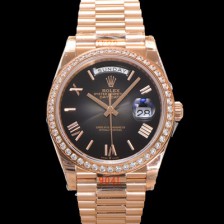 SA급 로렉스 남성용 New 데이데이트 m228345rbr-0025 무게187g 18K 로즈골드 40mm 오토매틱 Cal.2836-2 타입 다이아몬드/슬레이트 옴브레 다이얼 rol5401 xx