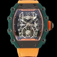 SA급 리차드밀레 남성용 RM21-02 투어빌론 포지드 카본 51mm 투르비용 무브먼트 스켈레톤 다이얼 ric0306 xx