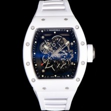 SA급 리차드밀레 남성용 RM055 부바왓슨 세라믹 50mm 기계식 수동형 무브먼트 스켈레톤 다이얼 ric0307 xx