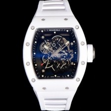 SA급 리차드밀레 남성용 RM055 부바왓슨 세라믹 50mm 기계식 수동형 무브먼트 스켈레톤 다이얼 ric0307 xx