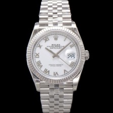 SA급 로렉스 남성용 904L스틸!! 신형 데이저스트 36mm II m126234-0025 오토매틱 Cal.3235 무브먼트 로마인덱스 화이트 다이얼 rol5385 xx