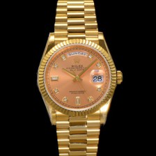 SA급 로렉스 남성용 New 데이데이트 m128238-0008 무게173g 18K 옐로우골드 프레지던트 36mm 오토매틱 Cal.2836-2 타입 다이아몬드 샴페인 다이얼 rol5406 xx