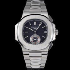 SA급 파텍필립 남성용 노틸러스 5980/1A-001 오토매틱 Cal.CH 28-520 C 타입 40.5mm 메탈줄 블루 다이얼 pat2226 xx