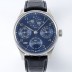 SA급 아이더블유씨 남성용 포루투기즈 IW503401 퍼페추얼 캘린더 더블 문 44mm 오토매틱 무브먼트 블루 다이얼 iwc4105 xx