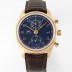 SA급 아이더블유씨 남성용 포루투기즈 IW390305 18k 로즈골드 42mm 크로노그래프 오토매틱 무브먼트 블루 다이얼 iwc4097 xx