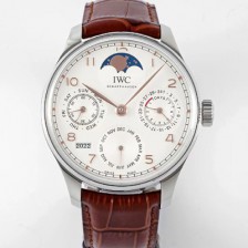 SA급 아이더블유씨 남성용 포루투기즈 IW503307 퍼페추얼 캘린더 싱글 문 44mm 오토매틱 무브먼트 화이트 다이얼 iwc4107 xx