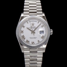 SA급 로렉스 남성용 New 데이데이트 m128236-0017 무게173g 플래티넘 프레지던트 36mm 오토매틱 Cal.2836-2 타입 화이트 다이얼 rol5412 xx