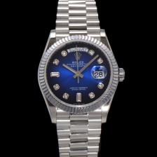 SA급 로렉스 남성용 New 데이데이트 m128239-0023 무게173g 프레지던트 36mm 오토매틱 Cal.2836-2 타입 다이아몬드 블루 옴브레 다이얼 rol5413 xx