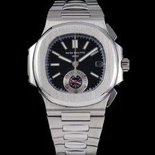 SA급 파텍필립 남성용 노틸러스 5980/1A-014 오토매틱 Cal.CH 28-520 C 타입 40.5mm 메탈줄 블랙 다이얼 pat2225 xx