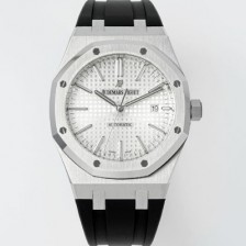 SA급 오데마피게 남성용 15400ST.OO.1220ST.02 로얄오크 41mm 오토매틱 Cal.3120무브먼트 실버 와플 다이얼 aud6530 xx