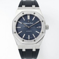 SA급 오데마피게 남성용 15400ST.OO.1220ST.03 로얄오크 41mm 오토매틱 Cal.3120무브먼트 블루 와플 다이얼 aud6533 xx