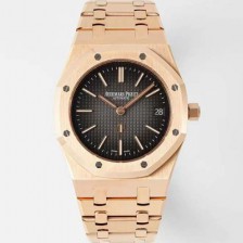 SA급 오데마피게 남성용 하이엔드 로얄오크 16202OR.OO.1240OR.02 엑스트라 씬 18K 로즈골드 39mm 오토매틱 Cal.7121타입 그레이 다이얼 aud6569 xx