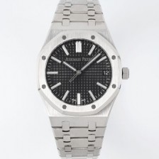 SA급 오데마피게 남성용 로얄오크 셀프와인딩 15510ST.OO.1320ST.07 41mm 오토매틱 Cal.4302 무브먼트 블랙 와플 다이얼 aud6544 xx