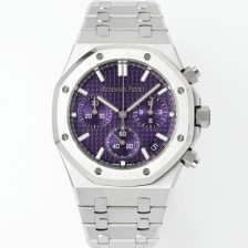 SA급 오데마피게 남성용 로얄오크 26240BC.OO.1320BC.01 크로노그래프 41mm 오토매틱 Cal.4401 타입 퍼플 와플 다이얼 aud6555 xx