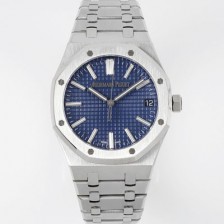 SA급 오데마피게 남성용 로얄오크 셀프와인딩 15510ST.OO.1320ST.06 41mm 오토매틱 Cal.4302 무브먼트 블루 와플 다이얼 aud6546 xx