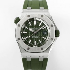 SA급 오데마피게 남성용 로얄오크 오프쇼어 15710ST.OO.A052CA.01 신형 다이버!! 42mm 오토매틱 무브먼트 카키 다이얼 aud6575 xx