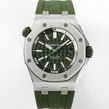 SA급 오데마피게 남성용 로얄오크 오프쇼어 15710ST.OO.A052CA.01 신형 다이버!! 42mm 오토매틱 무브먼트 카키 다이얼 aud6575 xx