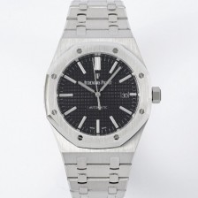 SA급 오데마피게 남성용 15400ST.OO.1220ST.01 로얄오크 41mm 오토매틱 Cal.3120무브먼트 블랙 와플 다이얼 aud6524 xx