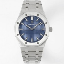 SA급 오데마피게 남성용 로얄오크 15500ST.OO.1220ST.01 41mm 오토매틱 Cal.4302 무브먼트 블루 다이얼 aud6538 xx