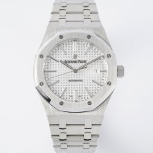 SA급 오데마피게 남성용 15400ST.OO.1220ST.02 로얄오크 41mm 오토매틱 Cal.3120무브먼트 실버 와플 다이얼 aud6526 xx