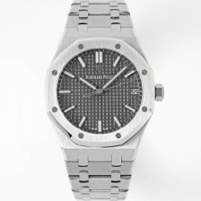 SA급 오데마피게 남성용 로얄오크 15500ST.OO.1220ST.02 41mm 오토매틱 Cal.4302 무브먼트 그레이 다이얼 aud6539 xx