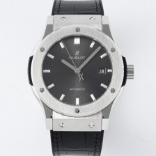 SA급 휴블렛 남성용 클래식 퓨전 542.NX.7071.LR 42mm 오토매틱 2892 타입 가죽/러버 믹스 그레이 다이얼 hub2137 xx