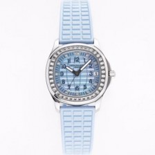 SA급 파텍필립 여성용 아쿠아넛 5072G-001 35.6mm 오토매틱 Cal.324 타입 블루 다이얼 pat2233 xx