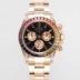 SA급 로렉스 남성용 데이토나 레인보우 116598 RBOW 크로노그래프 18k 로즈골드 40mm 오토매틱 Cal.4130타입 블랙 다이얼 rol5433 xx