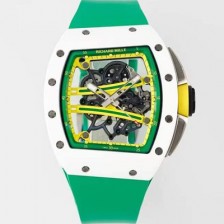 SA급 리차드밀레 남성용 리차드밀 RM61-01 세라믹 50mm 기계식 수동형 무브먼트 스켈레톤 다이얼 ric0318 xx