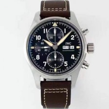 SA급 아이더블유씨 남성용 파일럿 워치 IW387903 스핏파이어 크로노그래프 43mm 오토매틱 무브먼트 블랙 다이얼 iwc4115 xx