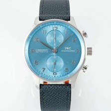 SA급 아이더블유씨 남성용 신상품 포르투기즈 IW371626 크로노그래프 41mm 오토매틱 Cal.69355 타입 아이스 블루 다이얼 iwc4116 xx