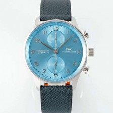 SA급 아이더블유씨 남성용 신상품 포르투기즈 IW371626 크로노그래프 41mm 오토매틱 Cal.69355 타입 아이스 블루 다이얼 iwc4116 xx