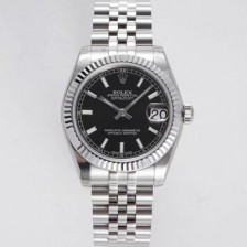 SA급 로렉스 여성용 데이져스트 178274 플루티드 31mm 쥬빌레 오토매틱 2236타입 블랙 다이얼 rol5439 xx