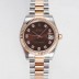 SA급 로렉스 여성용 데이져스트 178271 플루티드 18k 로즈골드 31mm 오이스터 오토매틱 2236타입 브라운 다이얼 rol5442 xx